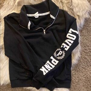 Black PINK Quarter-Zip Sweatshirt